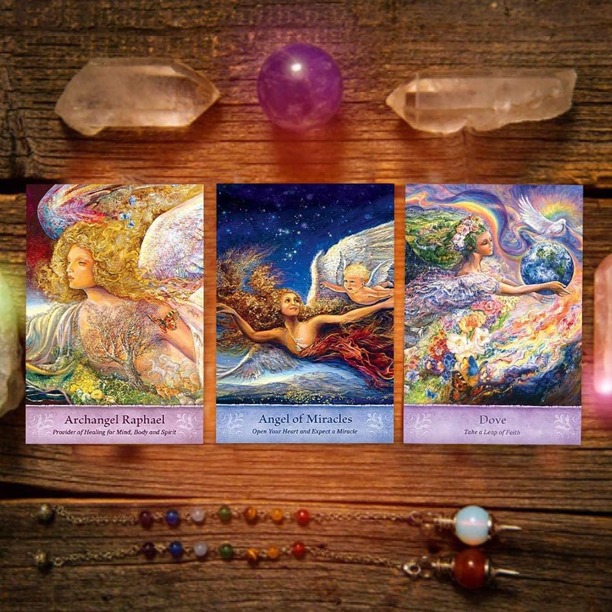 Amazon Co Jp ホット興味深い神秘的な知恵のカードデッキ46枚のカード ミスティカルウィズダムカード 家族パーティーボードゲーム 楽しいゲームカードセット キュア 占いカード オラクルカード 英語版 ホーム キッチン