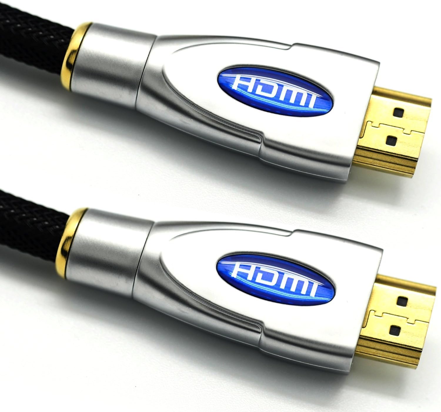 LCS - FALCON EVO - 3.2 Feet / 1.0 M - Full Metal Jacket Connectors - HDMI 1.4 - 2.0 Professional - 3D - Ultra HD 4k 2160p - Audio Return Channel (ARC) - 24k Gold plated