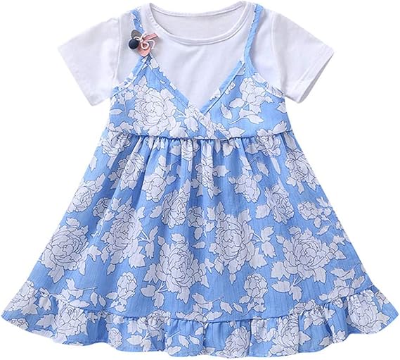 Amazon Co Jp 子供服 女の子 キッズ服 ドレス スカート 赤ちゃん服 ベビー服 夏服 お姫様 ワンピース 着物洋服 可愛い サマースカート コスチューム ガールズ 韓国風 衣装 普段着 着回し トップス 娘 プレゼント 春夏meiqijingpin 服 ファッション小物