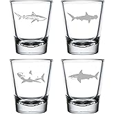 MIP Set of 4 Shot Glasses 1.75oz Shot Glass Sharks
