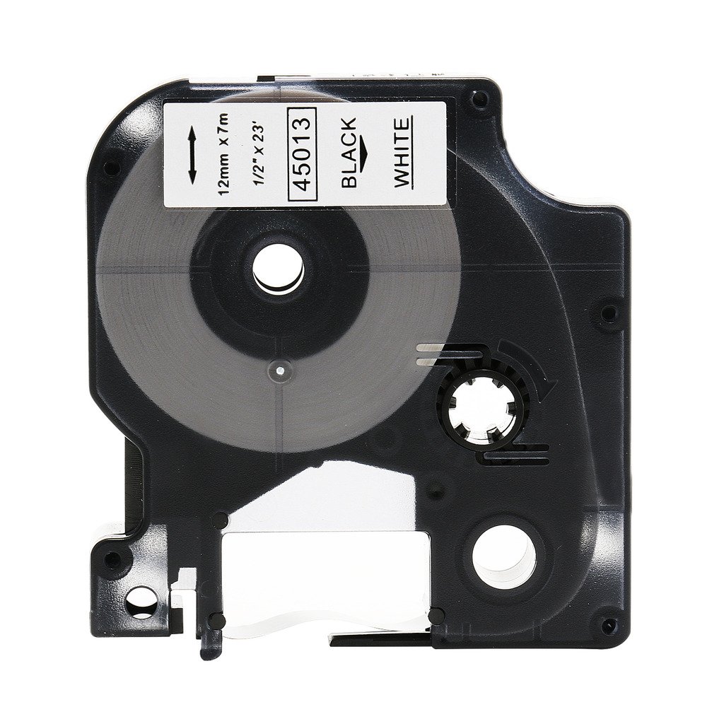 Great Quality Black on White Label Tape Compatible for DYMO D1 45013 S0720530