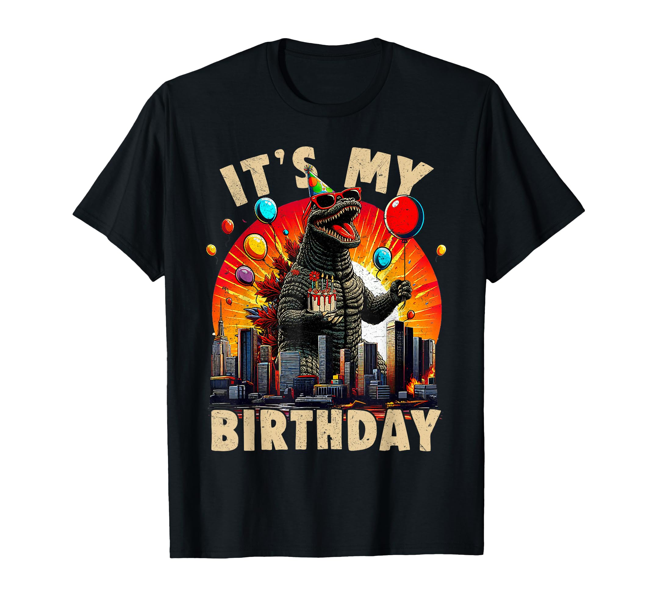 Photo 1 of * BLUE SIZE SMALL*It's My Birthday Kaiju Birthday Party Japan Monster T-Shirt