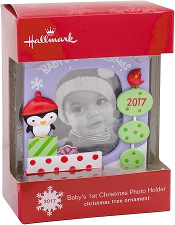 Hallmark Baby's First Christmas 2017 Picture Frame Christmas Ornament
