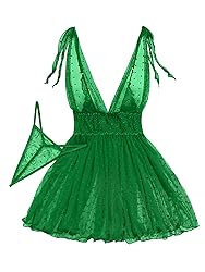 Lilosy Sexy Polka Dots Mesh Sheer Babydoll Chemise