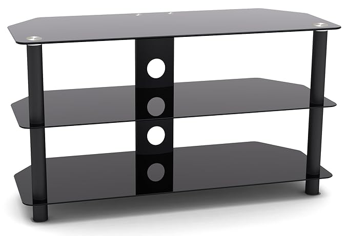RICOO Fernsehtisch FT501M Universal LCD TV Stand Tisch Regal Rack Curved QLED QE 4K LED OLED Fernsehschrank Podest Sockel Low