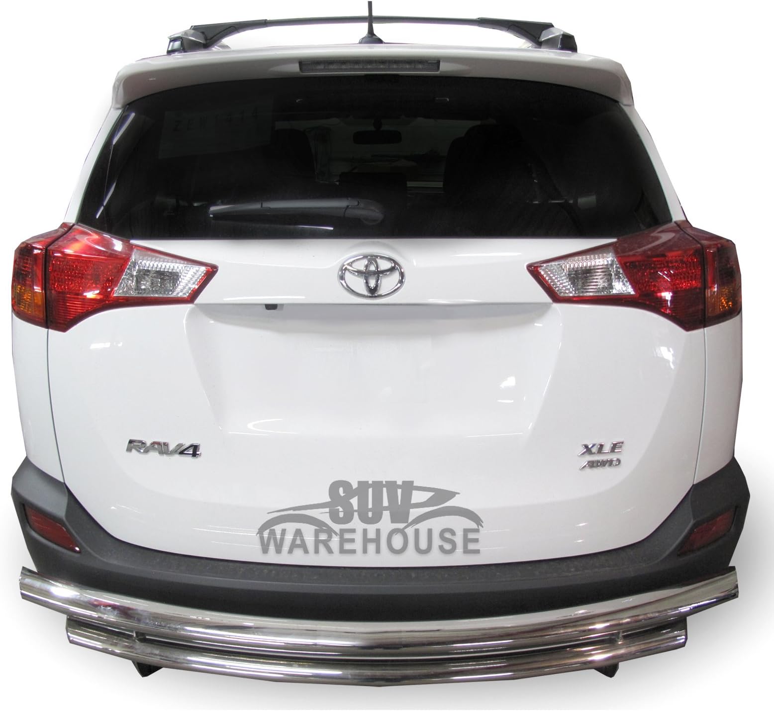 Wynntech Stainless Steel Rear Bumper Guard Double Layer for 2017-2018 Toyota Rav4