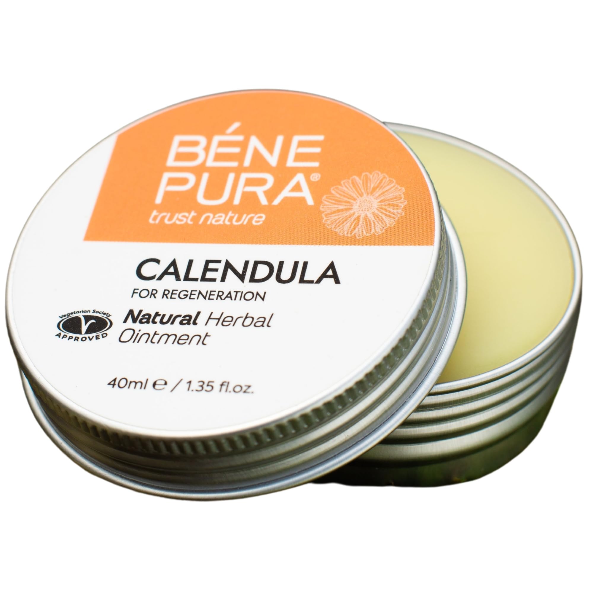 BenePura Calendula Ointment, Natural Ointment for Wounds and Minor Skin Burns, 40 ml (Pack of 1)