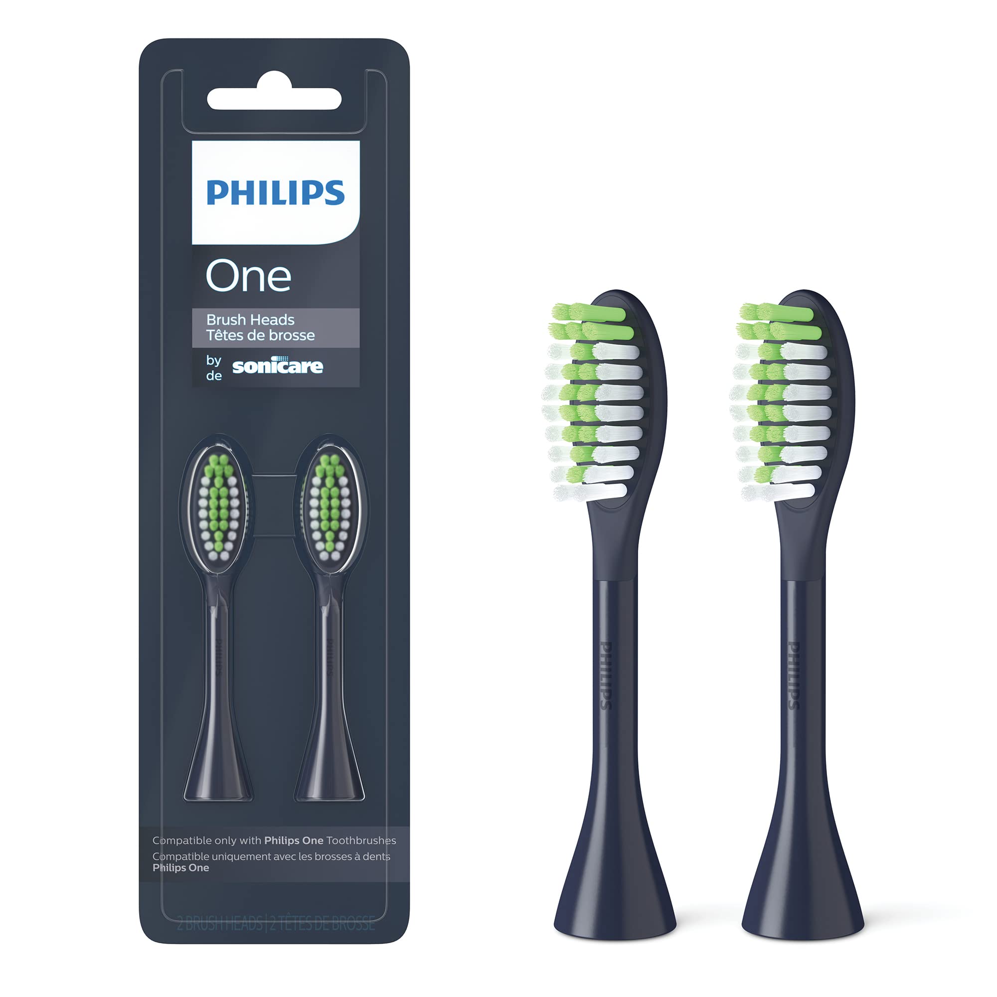 Photo 1 of  ***LIKE NEW/OPEN BOX***
Philips Sonicare, 2 Brush Heads, Midnight Navy Blue (BH1022/04)