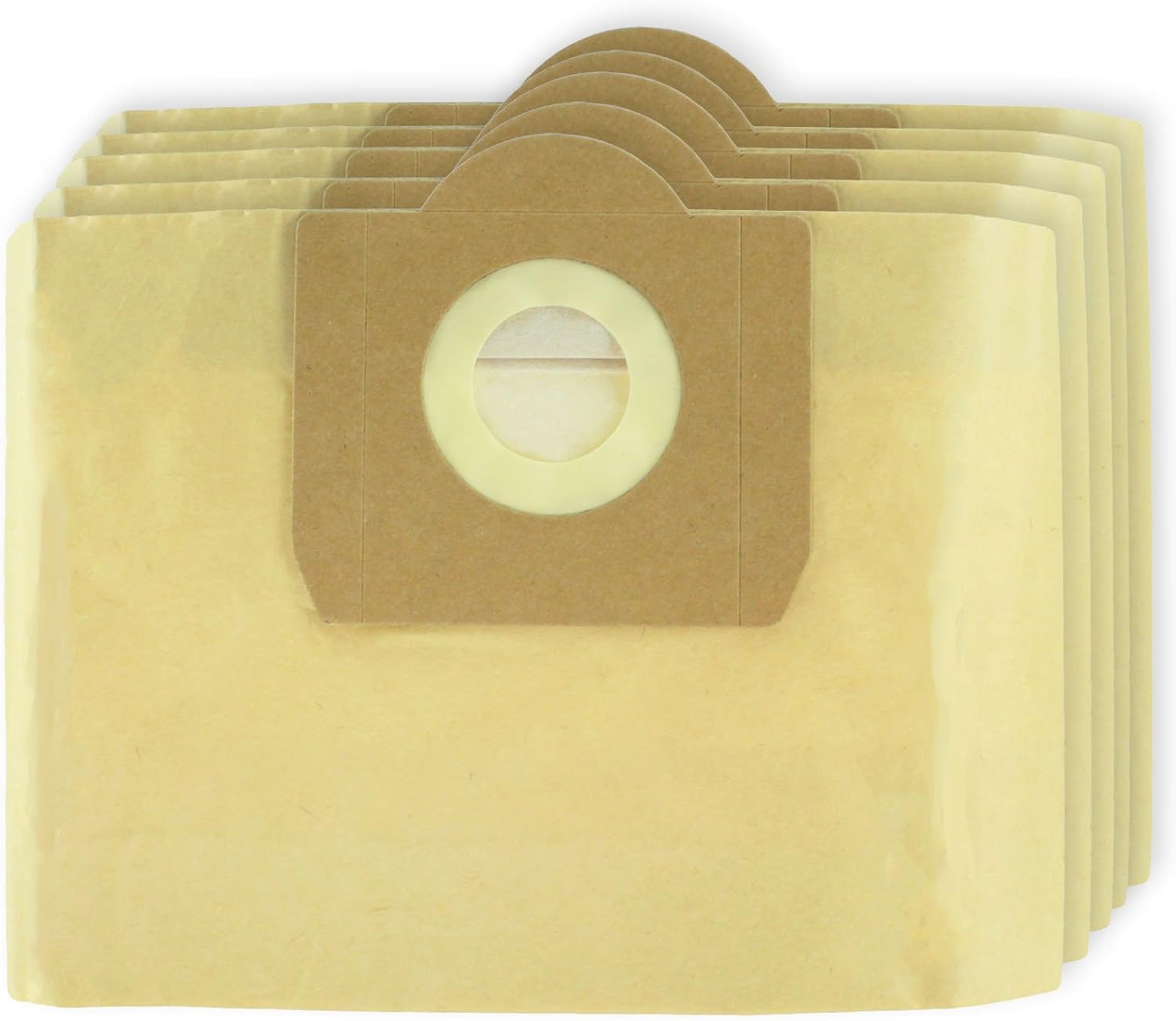 SPARES2GO Double Walled Filtration Large Bags for Karcher WD3 WD3P MV3 Wet & Dry Vacuum Cleaner (Pack of 5)