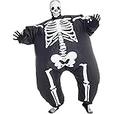 Morph Megamorph Inflatable Skeleton Costume, Blow Up Skeleton Inflatables, Blow Up Costumes for Adults, Funny Adult Inflatable Suit