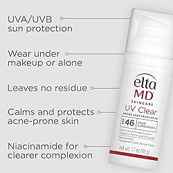 EltaMD UV Clear Face Sunscreen SPF 46, Oil Free for