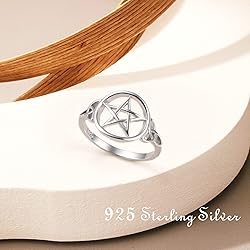 DAOCHONG S927 Sterling Silver Pentagram Amulet