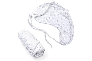 Boppy Uplift Nursing Pillow Cover - Soft Washable Microfiber Bottle & Breastfeeding Pillow Cover with Belt (Uplift Feeding Pillow Sold Separately) - Gray Gentle Leaves