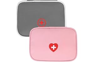 Mini Medical Organizer Bag,Empty Travel First Aid Bag,2Pcs Small First Aid Survival Bag,Small First Aid Bag Empty Emergency T
