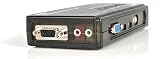 StarTech 4 Port USB VGA KVM Switch Kit w/ Cables & Audio - Desktop Computer view 3