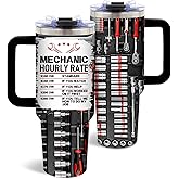 DUUV Mechanic Gifts, Mechanic Tumbler 40 Oz, Stainless Steel Insulated Mug, Christmas Thanksgiving Birthday Gifts for Mechanics Car Enthusiasts, Funny Coffee Travel Mug for Auto Repair Workers, 1PCS