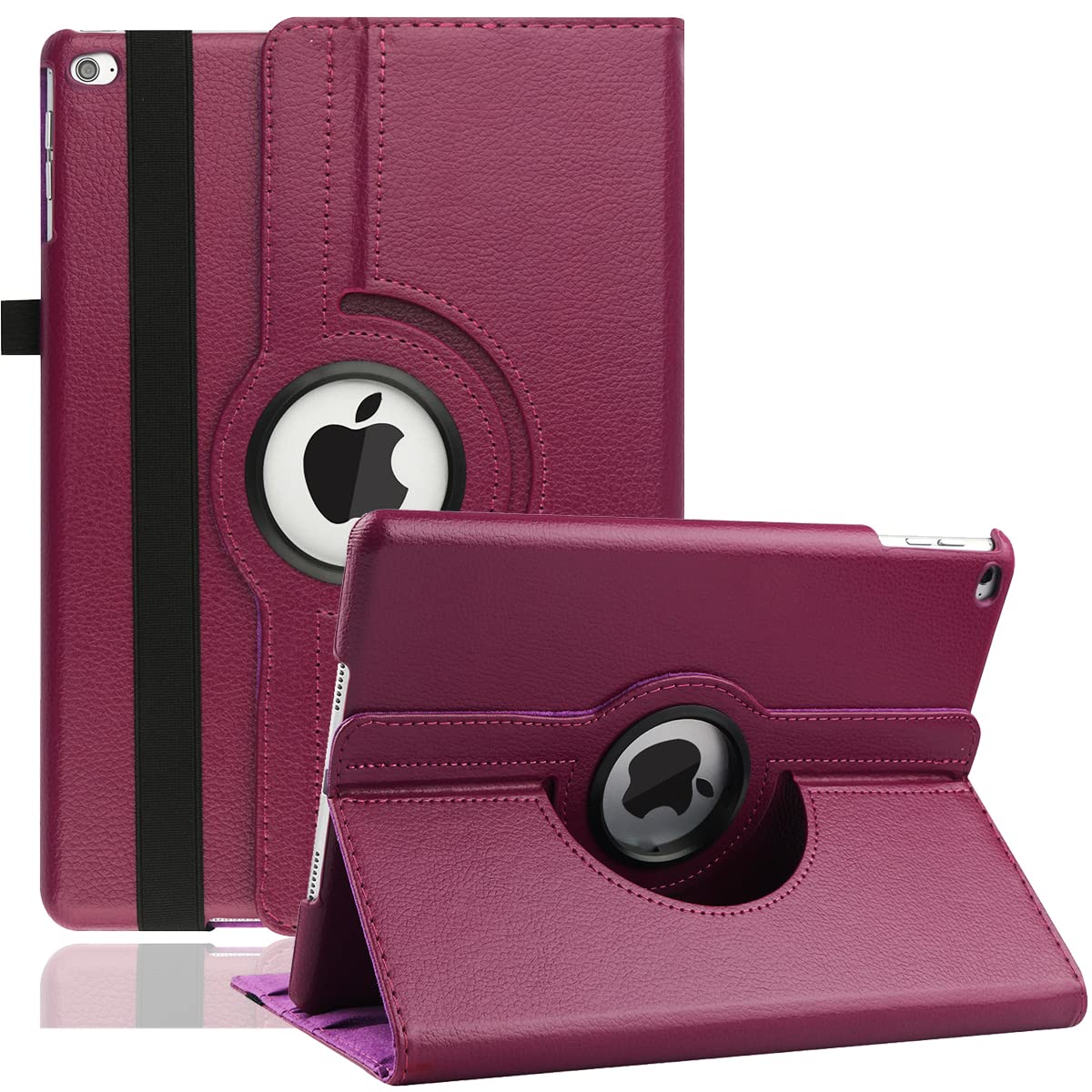 New Rotating Case for iPad 10.2" 9th / 8th / 7th Generation - 360 Degree Rotating Stand Protective Cover with Auto Sleep Wake for iPad 10.2 inch 2021/2020 / 2019 (Purple)
