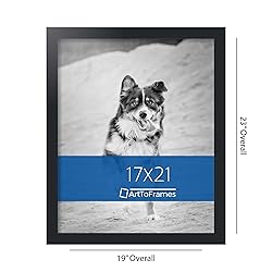 ArtToFrames 17x21 Inch Black Picture Frame, This