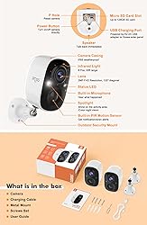 Dzees Outdoor Camera Wireless, 2K Battery Powered
