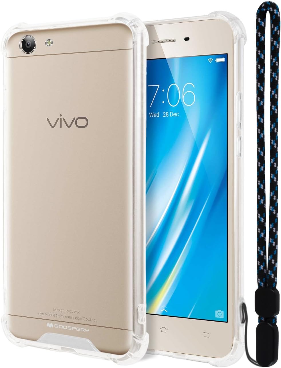 Vivo Y53 Case Mercury Crystal Clear Hybrid For Vivo Amazon Co Uk Electronics