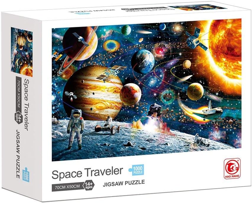 Lsooyys 1000 Pieces Jigsaw Puzzles For Adults, Educational Jigsaw Puzzles Toys,Brain Challenge Puzzle, Themes Puzzle Sets for Family Children Kids(Space Traveler 316)
