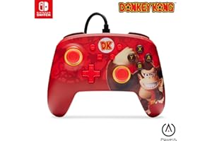 PowerA Enhanced Wired Controller for Nintendo Switch - Donkey Kong Flex, Gamepad, game controller, wired controller, official