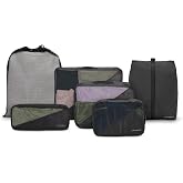 Samsonite 6-Piece Compression Packing Cube Set, Black