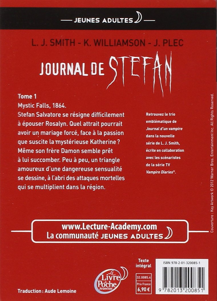 Journal De Stefan Tome 1 Les Origines Amazonfr Lj - 