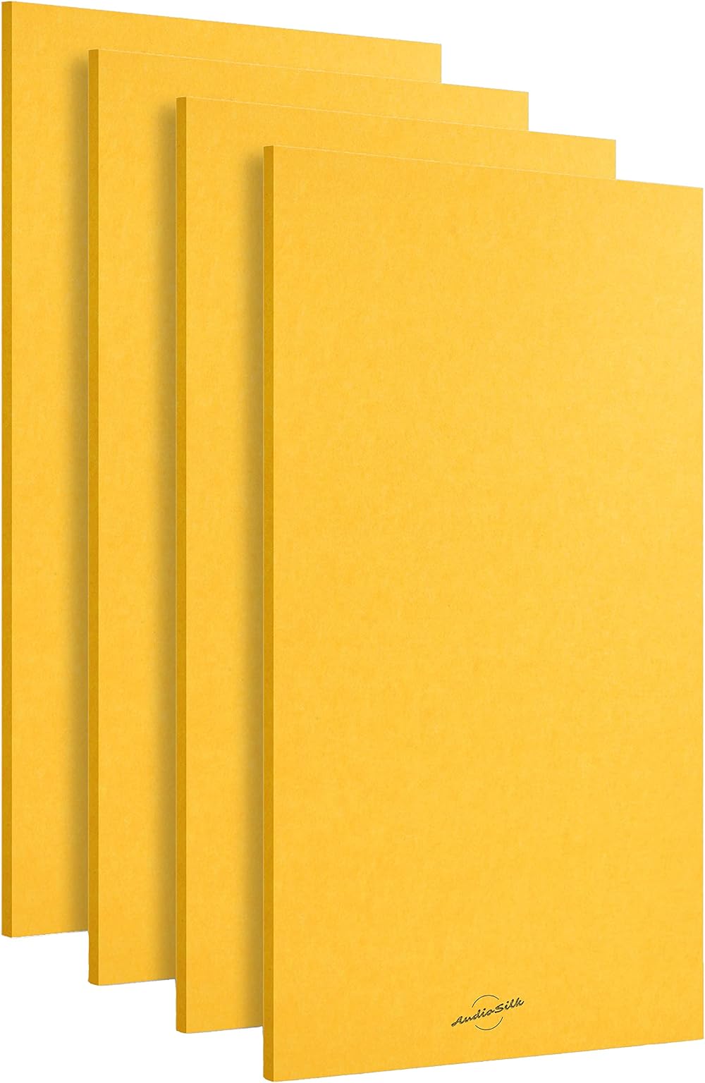 AudioSilk Acoustic Panels 4 Pack Large Room Kit 116x58cm Yellow