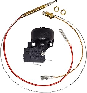 Gas Patio Heater Safety Kit Replacement Parts Thermocoupler and Anti Tilt FD4 Dump Safety Switch for Room Garden Outdoor Heater (Anti Tilt FD4 Dump Switch & Thermocouple)