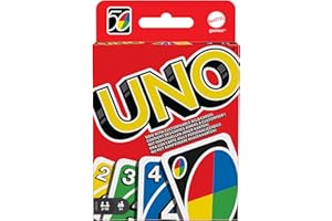 UNO - Classic Colour & Number Matching Card Game - 112 Cards - Customizable & Erasable Wild - Special Action Cards Included -
