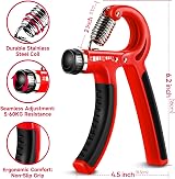 FitBeast Grip Strengthener Five Pack Adjustable Resistance Level Hand Grips view 2
