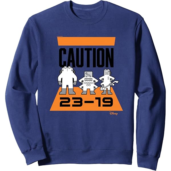 Amazon.com: Monsters Inc - Caution 2319 Pullover Hoodie : Clothing, Shoes &  Jewelry