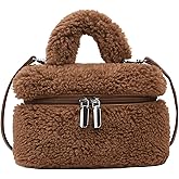 Extolove Furry Purse for Women Faux Fur Bag Cute Lambswool Fuzzy Crossbody Bags Top-Handle Fluffy Handbag