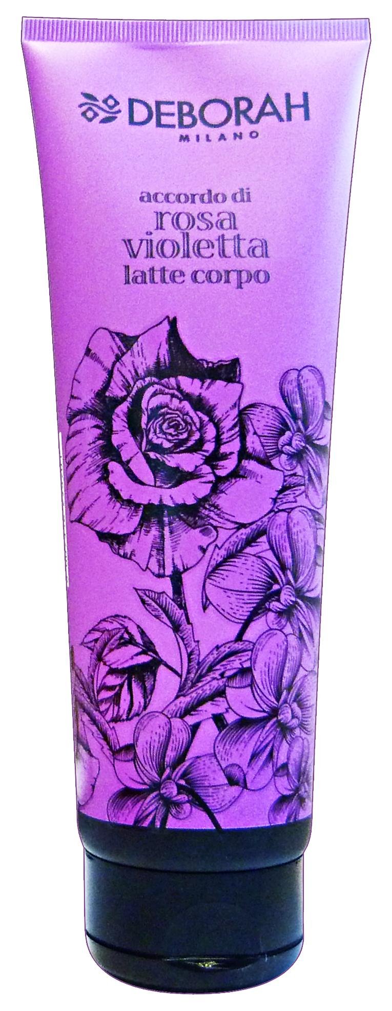 DEBORAH Body milk rose agreement violet 250 ml.