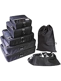 Packing Cubes,Travel Luggage Organizer,Suitcase Organizers Luggage Organizer Packing Cubes Suitcase Organizer 7 pcs