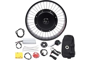 MARSYYDS 20" Electric Bike Conversion Kit, 48V 1000W Bike Wheel Powerful Brushless Gearless Motor Kit 500RPM E-Bike Front/Rear Wheel Conversion for Mountain Beach & Off-Road Bikes