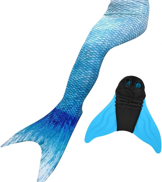 Likeep Meerjungfrauenschwanz Zum Schwimmen Mit Verbesserten Flosse Und Schonere Mermaidens Meerjungfrauenschwanz Madchentraum Amazon De Bekleidung