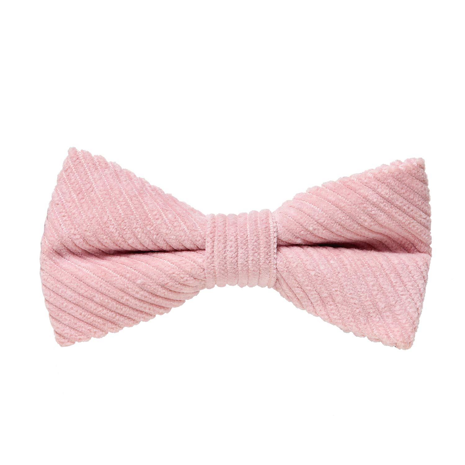 MASADA corduroy bow tie pink - men's accessory in vintage-look, continuously adjustable, handmade with hook closure - 12 x 6 cm