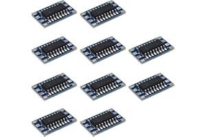 SING F LTD 10PCS Mini RS232 MAX3232 to TTL Level Converter Serial Module Board Adapter 3~5V MAX3232 Breakout Board Computer C