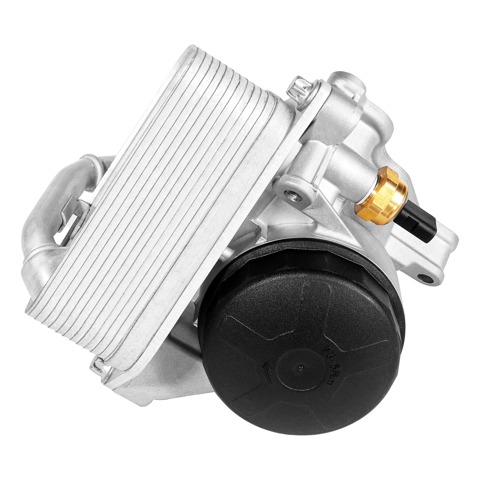 Photo 1 of 11428642289 Oil Cooler Filter Housing Assembly with Engine Oil Cooler Compatible with BMW 335i 2011-2015, 535i 2010-2016, X1 2013-2015, X3 2011-2017, 2.0L 3.0L 4.4L w/Oil Pressure Sensor 12617592532