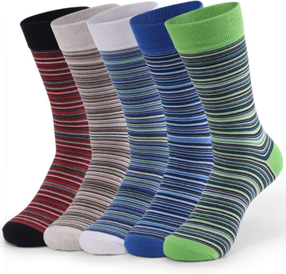 YMXBK Men's Increased Long Stripe Cotton Sports Socks Over