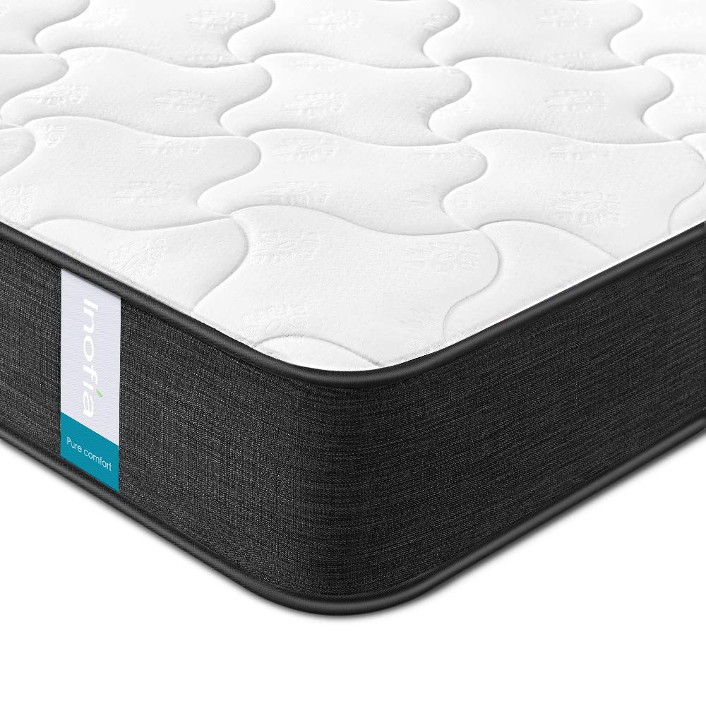 Inofia ポケットコイル マットレス ダブル 極厚22CM コイル数609個 高密度ウレタン 底付き感無し 体圧分散 快適睡眠 通気性 圧縮梱包 持ち運び便利 (ダブル)商品画像