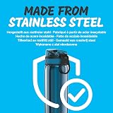 Ion8 Lightweight Stainless Steel Water Bottle 600ml 20oz Metallic Blue view 6