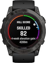 Garmin Fenix 7X Pro Smartwatch Sapphire Solar Multisport DLC Titanium Black Band view 2