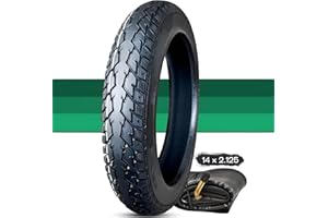 MZBZYU 14 x 2.125 Electric Bike Tire (not Solid) 14x2.125 Pneumatic Tire for Ebike 14x2.125/57-254 Folding Electric Bike Tire with Anti-Skid Tread and Thickened Design