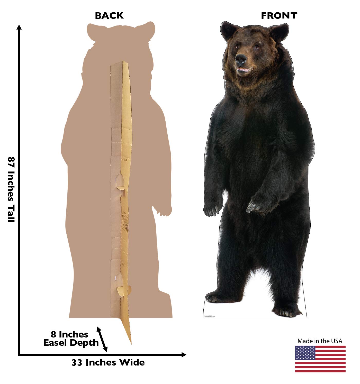 Advanced Graphics Brown Bear Life Size Cardboard Cutout Standup