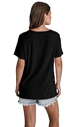 Womens Tops Dressy Causal Short Sleeve Oversized