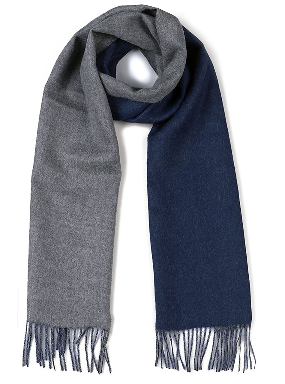 Alpaca Wool Scarf - 100% Pure Baby Alpaca - Double Sided Reversible Contrast Scarf Alpaca Wool Scarf - 100% Pure Baby Alpaca - Double Sided Reversible Contrast Scarf