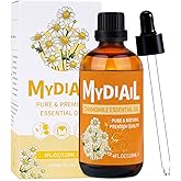 MYDIAIL Chamomile Essential Oil Pure & Premium Quality Chamomile Oil for Diffuser, Soap & Candle Making, Massage, Skin Care, 